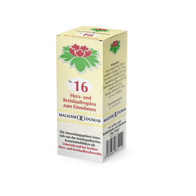 Sie sehen eine Packung Doskar Tropfen Nr. 16 - Herz- und Kreislauftropfen, 50 Milliliter, Produktbild: 03 Doskar Tropfen Nr. 16 - Herz- und Kreislauftropfen, 50 Milliliter, A-Nr.: 0685110 - 03