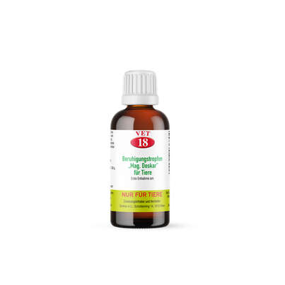 Sie sehen eine Packung Doskar VET 18 Tropfen - Beruhigungstropfen, 50 Milliliter, Produktbild: 02 Doskar VET 18 Tropfen - Beruhigungstropfen, 50 Milliliter, A-Nr.: 1299633 - 02