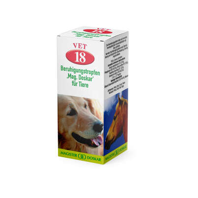 Sie sehen eine Packung Doskar VET 18 Tropfen - Beruhigungstropfen, 50 Milliliter, Produktbild: 04 Doskar VET 18 Tropfen - Beruhigungstropfen, 50 Milliliter, A-Nr.: 1299633 - 04
