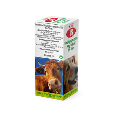 Sie sehen eine Packung Doskar VET 18 Tropfen - Beruhigungstropfen, 50 Milliliter, Produktbild: 05 Doskar VET 18 Tropfen - Beruhigungstropfen, 50 Milliliter, A-Nr.: 1299633 - 05