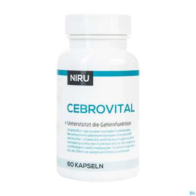 Sie sehen eine Packung NIRU CEBROVITAL KPS, 60 Stück, Produktbild: 01 NIRU CEBROVITAL KPS, 60 Stück, A-Nr.: 4372342 - 01