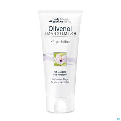 Sie sehen eine Packung Oliven Öl & Mandelmilch Körperlotion, 500 Milliliter, Produktbild: 02 Oliven Öl & Mandelmilch Körperlotion, 500 Milliliter, A-Nr.: 3550830 - 02