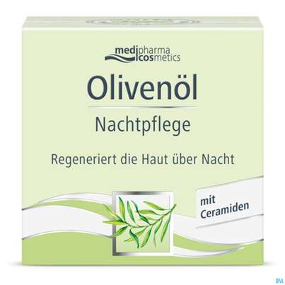 Sie sehen eine Packung Oliven Öl Nachtpflege , 50 Milliliter, Produktbild: 02 Oliven Öl Nachtpflege , 50 Milliliter, A-Nr.: 3204654 - 02