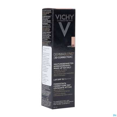 Sie sehen eine Packung VICHY DERMABL.3D COVERFLOW25, 30 Milliliter, Produktbild: 02 VICHY DERMABL.3D COVERFLOW25, 30 Milliliter, A-Nr.: 4127016 - 02
