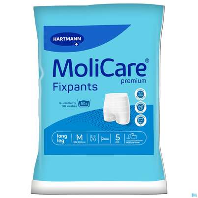 Inkontinenz Molicare Fixpants/premium Long Leg M Blau 5st, A-Nr.: 3724773 - 03