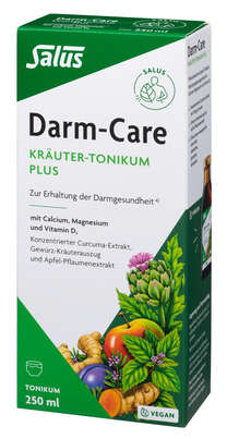 Sie sehen eine Packung Salus® Darm-Care Kräuter-Tonikum plus, 250 Milliliter, Produktbild: 01 Salus® Darm-Care Kräuter-Tonikum plus, 250 Milliliter, A-Nr.: 4316378 - 01