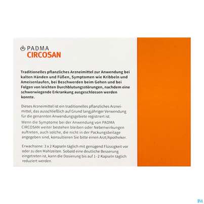 Sie sehen eine Packung PADMA Circosan, 200 Stück, Produktbild: 04 PADMA Circosan, 200 Stück, A-Nr.: 3780889 - 04