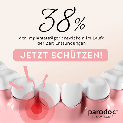 Sie sehen eine Packung parodoc® PROIMPLANT®, 250 Milliliter, Produktbild: 03 parodoc® PROIMPLANT®, 250 Milliliter, A-Nr.: 3896014 - 03