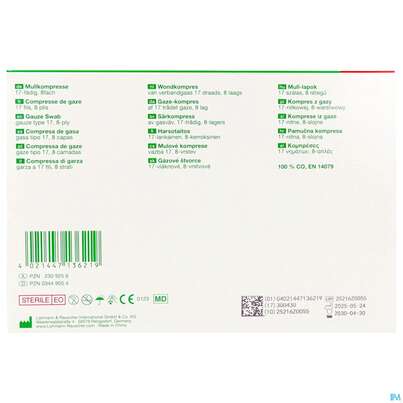 MULLK.GAZIN ST 8F 7,5X7,5, 100 Stück, A-Nr.: 2309256 - 01