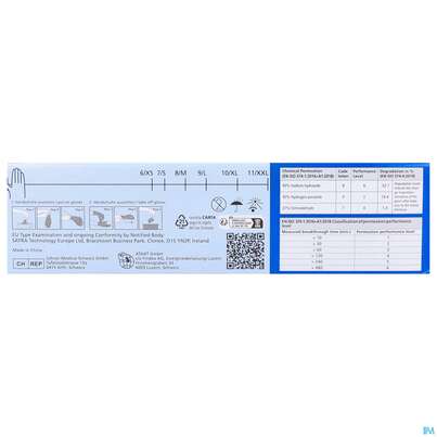 Sie sehen eine Packung Untersuchungshandschuhe Nitril/unsteril Puderfrei/hypoallergen Safe Light Weiss S 27069 100st, Produktbild: 11 Untersuchungshandschuhe Nitril/unsteril Puderfrei/hypoallergen Safe Light Weiss S 27069 100st, A-Nr.: 3049395 - 11