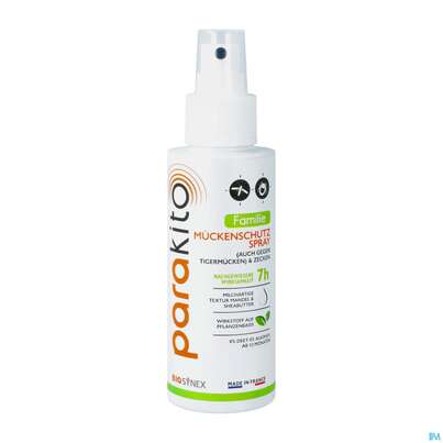Sie sehen eine Packung Insektenschutz Para Kito Spray Anti-moustiques 75ml, Produktbild: 01 Insektenschutz Para Kito Spray Anti-moustiques 75ml, A-Nr.: 4604901 - 01