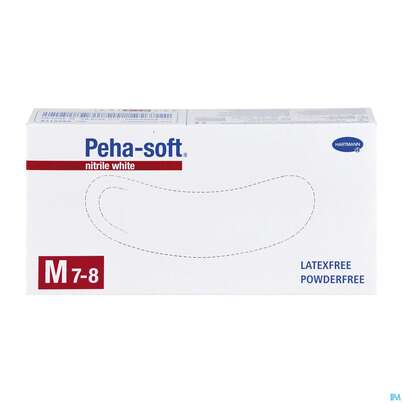 U-HDSCH PEHA-S.NITR.WHITE M, 100 Stück, A-Nr.: 3994099 - 02