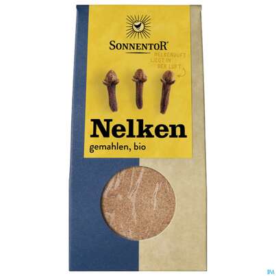Sie sehen eine Packung Sonnentor© Nelken gemahlen, 35 Gramm, Produktbild: 02 Sonnentor© Nelken gemahlen, 35 Gramm, A-Nr.: 3701393 - 02