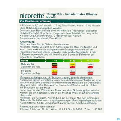 Sie sehen eine Packung Nicorette transdermales Pflaster, 14 Stück, Produktbild: 04 Nicorette transdermales Pflaster, 14 Stück, A-Nr.: 3537410 - 04