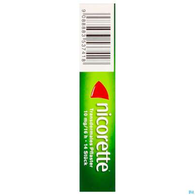 Sie sehen eine Packung Nicorette transdermales Pflaster, 14 Stück, Produktbild: 05 Nicorette transdermales Pflaster, 14 Stück, A-Nr.: 3537410 - 05
