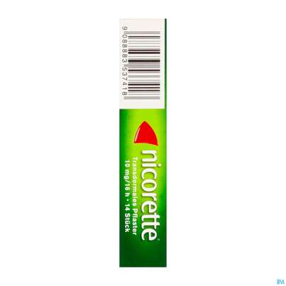 Sie sehen eine Packung Nicorette transdermales Pflaster, 14 Stück, Produktbild: 06 Nicorette transdermales Pflaster, 14 Stück, A-Nr.: 3537410 - 06