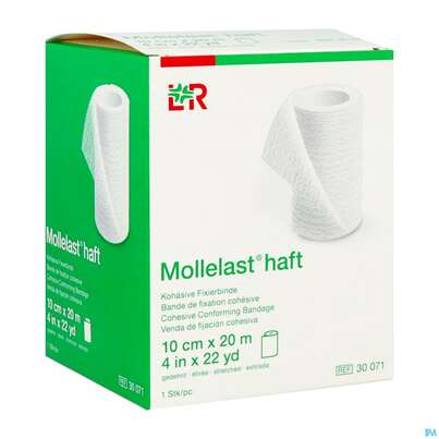 Fixierbinden Mollelast Haft Weiss 20mx 10cm 1st, A-Nr.: 1767726 - 03