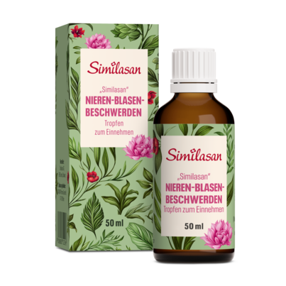 Sie sehen eine Packung Tropfen gegen Nieren-Blasen-Beschwerden „Similasan“, 50 Milliliter, Produktbild: 01 Tropfen gegen Nieren-Blasen-Beschwerden „Similasan“, 50 Milliliter, A-Nr.: 0752295 - 01