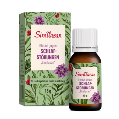 Sie sehen eine Packung Globuli gegen Schlafstörungen „Similasan“, 15 Gramm, Produktbild: 01 Globuli gegen Schlafstörungen „Similasan“, 15 Gramm, A-Nr.: 2441978 - 01