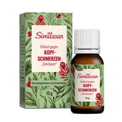 Sie sehen eine Packung Globuli gegen Kopfschmerzen „Similasan“, 15 Gramm, Produktbild: 01 Globuli gegen Kopfschmerzen „Similasan“, 15 Gramm, A-Nr.: 2441961 - 01