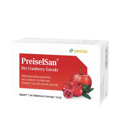 Sie sehen eine Packung PREISELSAN 90 TBL, 90 Stück, Produktbild: 01 PREISELSAN 90 TBL, 90 Stück, A-Nr.: 3789382 - 01