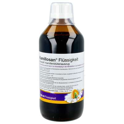 Sie sehen eine Packung Kamillosan Flüssigkeit 500ml, Produktbild: 02 Kamillosan Flüssigkeit 500ml, A-Nr.: 4465291 - 02
