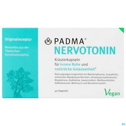 Sie sehen eine Packung PADMA Nervotonin, 40 Stück, Produktbild: 01 PADMA Nervotonin, 40 Stück, A-Nr.: 3170487 - 01