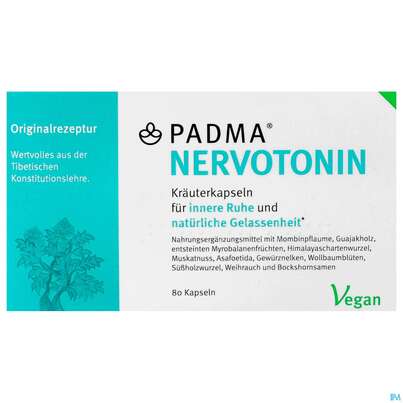 Sie sehen eine Packung PADMA Nervotonin, 80 Stück, Produktbild: 01 PADMA Nervotonin, 80 Stück, A-Nr.: 4730238 - 01