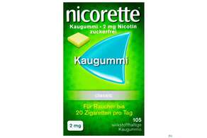 Nicorette Kaugummi 2mg - ohne Geschmack, 105 Stück, A-Nr.: 0694161 - 01
