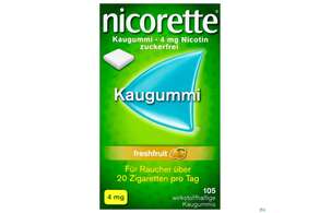 nicorette® Kaugummi freshfruit 4mg, 105 Stück, A-Nr.: 3500097 - 01