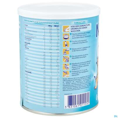 Sie sehen eine Packung Novalac Allernova AR Spezial Milchnahrung, 400 Gramm, Produktbild: 05 Novalac Allernova AR Spezial Milchnahrung, 400 Gramm, A-Nr.: 3815725 - 05