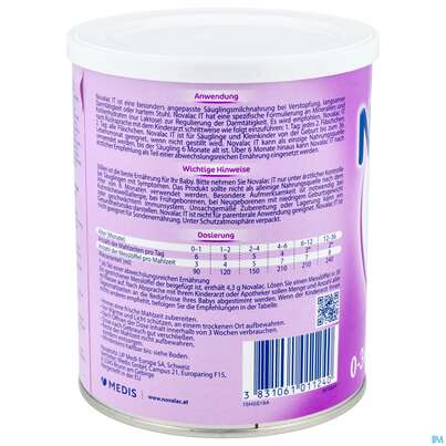 Novalac IT Spezial Milchnahrung, 400 Gramm, A-Nr.: 3415003 - 05