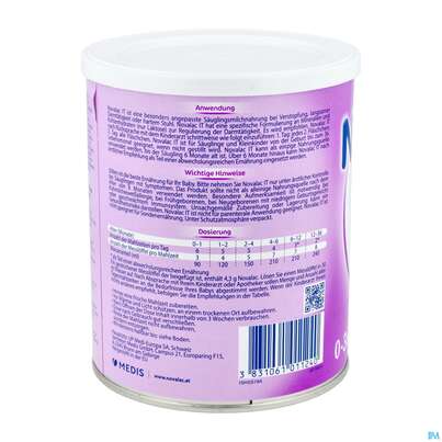 Novalac IT Spezial Milchnahrung, 400 Gramm, A-Nr.: 3415003 - 06