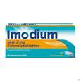 Sie sehen eine Packung Imodium akut Schmelztabletten 2mg, 20 Stück, Produktbild: 01 Imodium akut Schmelztabletten 2mg, 20 Stück, A-Nr.: 3769238 - 01