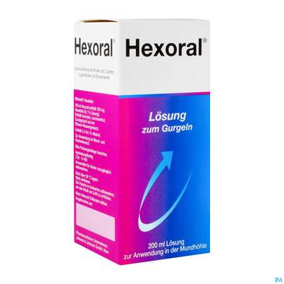 Sie sehen eine Packung Hexoral® Lösung, 200 Milliliter, Produktbild: 02 Hexoral® Lösung, 200 Milliliter, A-Nr.: 4459540 - 02