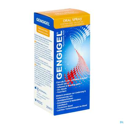 Sie sehen eine Packung Gengigel Mundspray, 20 Milliliter, Produktbild: 02 Gengigel Mundspray, 20 Milliliter, A-Nr.: 4521517 - 02