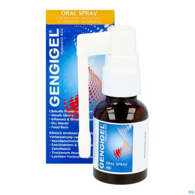 Sie sehen eine Packung Gengigel Mundspray, 20 Milliliter, Produktbild: 12 Gengigel Mundspray, 20 Milliliter, A-Nr.: 4521517 - 12