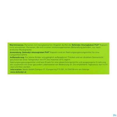 Sie sehen eine Packung Defendyl-Imunogulkan P4H® Kapseln, 30 Stück, Produktbild: 06 Defendyl-Imunogulkan P4H® Kapseln, 30 Stück, A-Nr.: 4023512 - 06