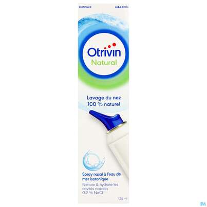 Sie sehen eine Packung Nasen Reinigung Otrivin Natural 125ml, Produktbild: 04 Nasen Reinigung Otrivin Natural 125ml, A-Nr.: 5950976 - 04
