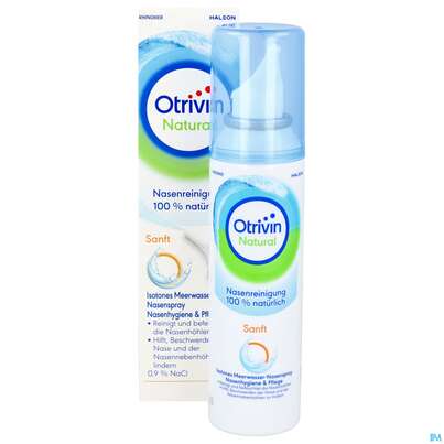 Sie sehen eine Packung Nasen Reinigung Otrivin Natural Sanft 125ml, Produktbild: 11 Nasen Reinigung Otrivin Natural Sanft 125ml, A-Nr.: 5950858 - 11