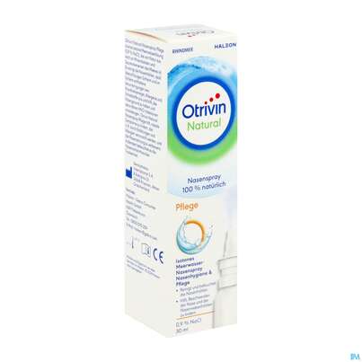Sie sehen eine Packung Nasenspray Otrivin Natural Pflege 30ml, Produktbild: 02 Nasenspray Otrivin Natural Pflege 30ml, A-Nr.: 5950841 - 02