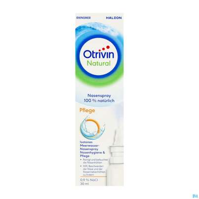 Sie sehen eine Packung Nasenspray Otrivin Natural Pflege 30ml, Produktbild: 03 Nasenspray Otrivin Natural Pflege 30ml, A-Nr.: 5950841 - 03