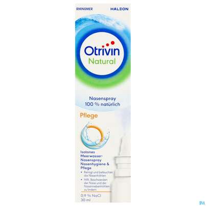 Sie sehen eine Packung Nasenspray Otrivin Natural Pflege 30ml, Produktbild: 04 Nasenspray Otrivin Natural Pflege 30ml, A-Nr.: 5950841 - 04