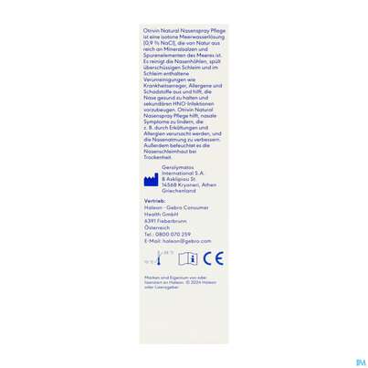 Sie sehen eine Packung Nasenspray Otrivin Natural Pflege 30ml, Produktbild: 06 Nasenspray Otrivin Natural Pflege 30ml, A-Nr.: 5950841 - 06