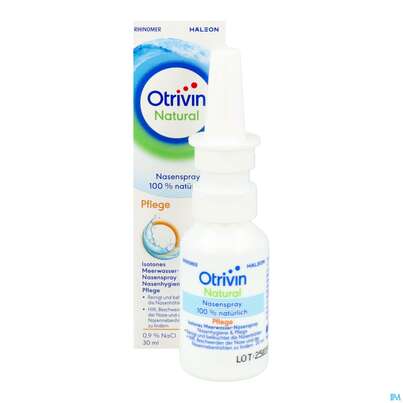 Sie sehen eine Packung Nasenspray Otrivin Natural Pflege 30ml, Produktbild: 12 Nasenspray Otrivin Natural Pflege 30ml, A-Nr.: 5950841 - 12