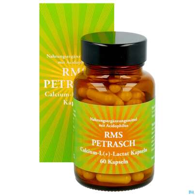 Sie sehen eine Packung Rms-petrasch Kapseln +acidophilus Calcium L (+) Lactat Petrasch 60st, Produktbild: 11 Rms-petrasch Kapseln +acidophilus Calcium L (+) Lactat Petrasch 60st, A-Nr.: 2332479 - 11