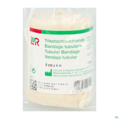 Sie sehen eine Packung Schlauchverband Trikotschlauchbinden Nach Din 61633 -rauscher 4mx 8cm 1st, Produktbild: 01 Schlauchverband Trikotschlauchbinden Nach Din 61633 -rauscher 4mx 8cm 1st, A-Nr.: 1500041 - 01