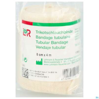Sie sehen eine Packung Schlauchverband Trikotschlauchbinden Nach Din 61633 -rauscher 4mx 8cm 1st, Produktbild: 02 Schlauchverband Trikotschlauchbinden Nach Din 61633 -rauscher 4mx 8cm 1st, A-Nr.: 1500041 - 02