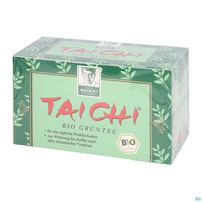 Sie sehen eine Packung Baders Tai Chi Bio Grüntee Filterbeutel, 20 Stück, Produktbild: 04 Baders Tai Chi Bio Grüntee Filterbeutel, 20 Stück, A-Nr.: 2386363 - 04