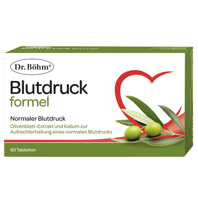Sie sehen eine Packung Dr. Böhm Blutdruckformel, 60 Stück, Produktbild: 01 Dr. Böhm Blutdruckformel, 60 Stück, A-Nr.: 5607965 - 01
